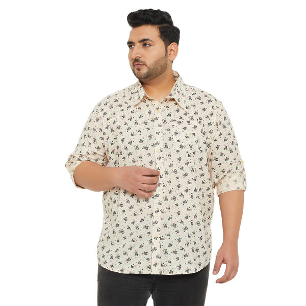Men Plus Size Clazo Printed Shirt