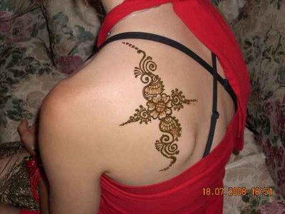 Henna Upper Back