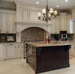 Granite countertops and cabinets