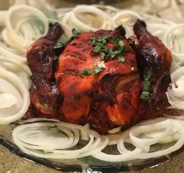 Tandoor Chicken- Prepared at home.