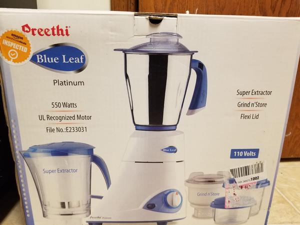 Preethi blue leaf platinum select 750 w mixer clearance grinder