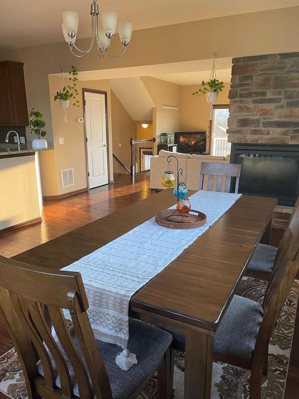 Dining Table With Four Chairs And One Bench