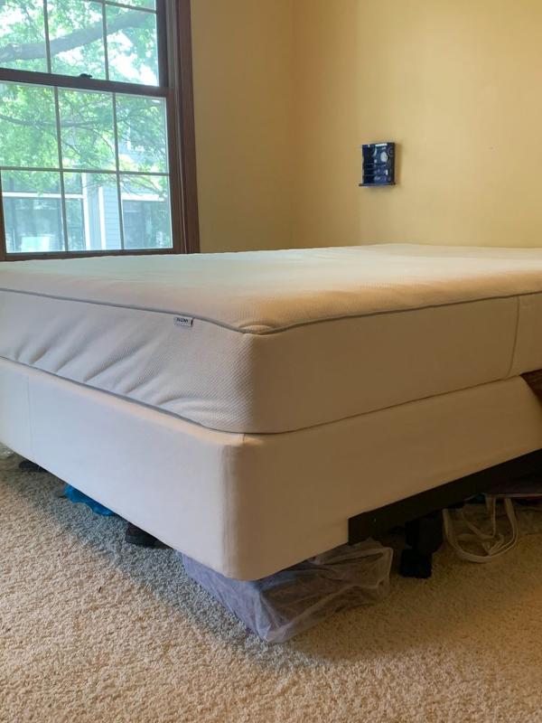 MOVING SALE IKEA queen sized mattress, IKEA box spring, and frame